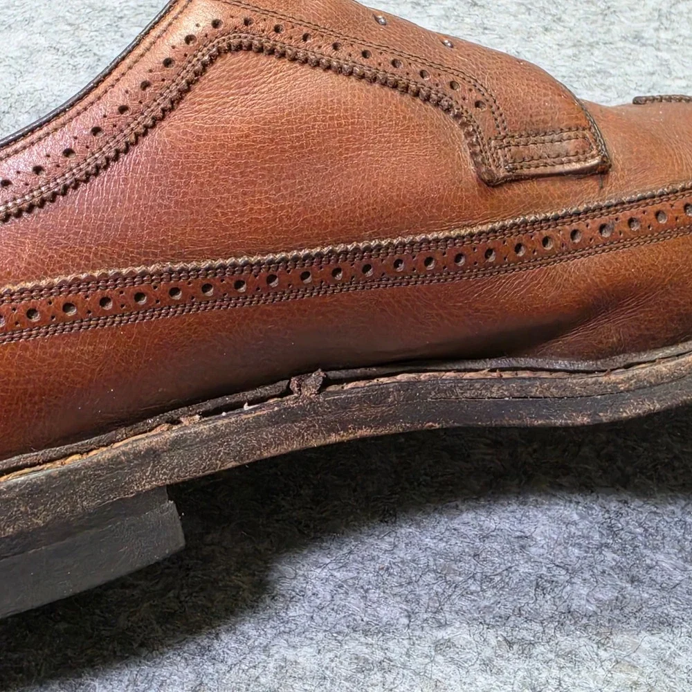 Florsheim Mens Royal Imperial 97625 Wingtip Leather Brown 13 3E Vintage Brogue